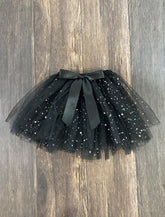 Black & Silver Star Sparkle Tie Tutu