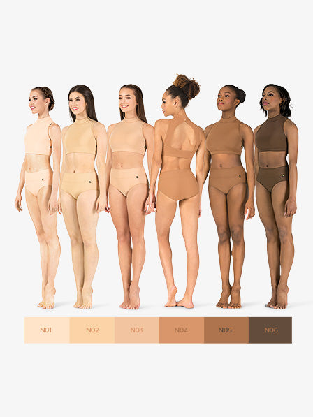 Womens True Bare "Roksana" Wide Waistband Dance Briefs