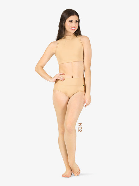 The Mahalia by NeauxLa Dancewear Nude Dance Bra with clear back