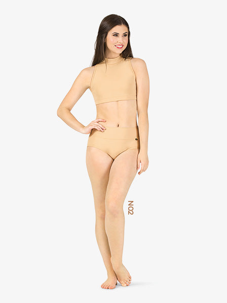 Womens True Bare "Roksana" Wide Waistband Dance Briefs