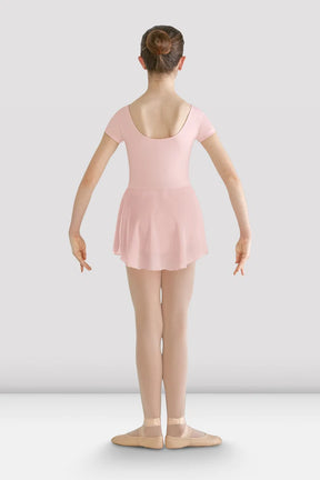 Girls Prisha Short Sleeve Skirted Leotard
