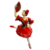 Spanish Dancer with Traditional Dress Resin Ornament 4 inch