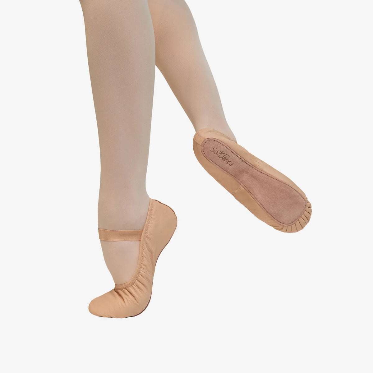 Brittany - Adult Premium Leather Full Sole Ballet Slipper