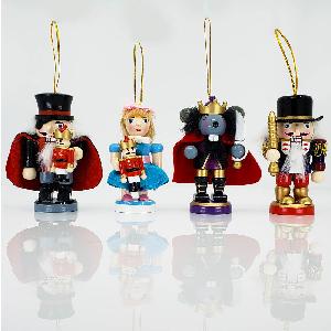 Stubby Nutcracker Suite Ornament Characters - Set of 4