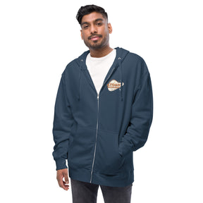 Mid century Atomic - Unisex fleece zip up hoodie