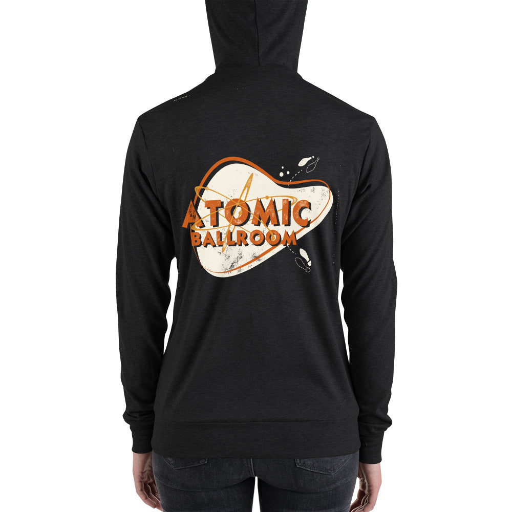 Mid Century Atomic - Unisex zip hoodie